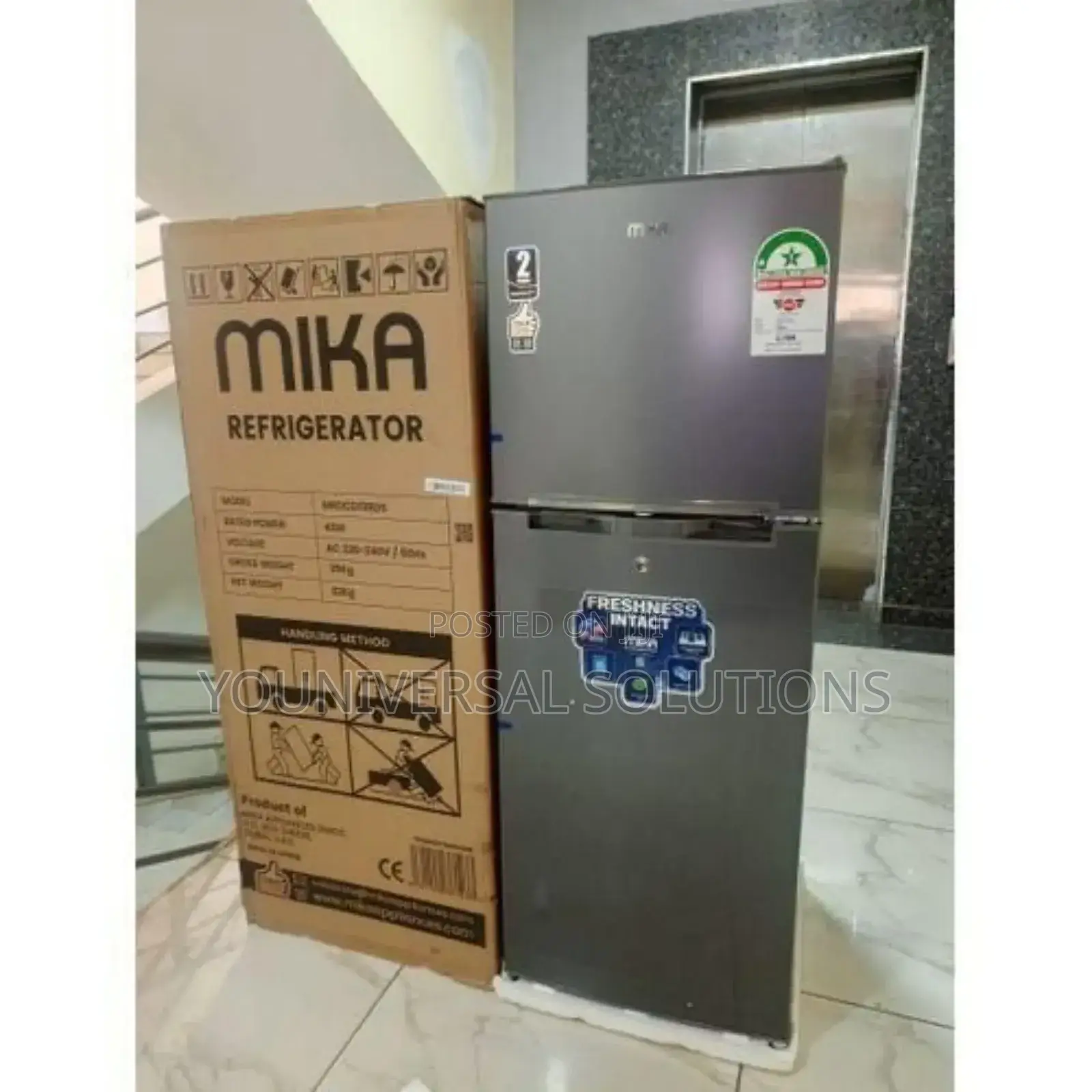 Mika No Frost Refrigerator 202l