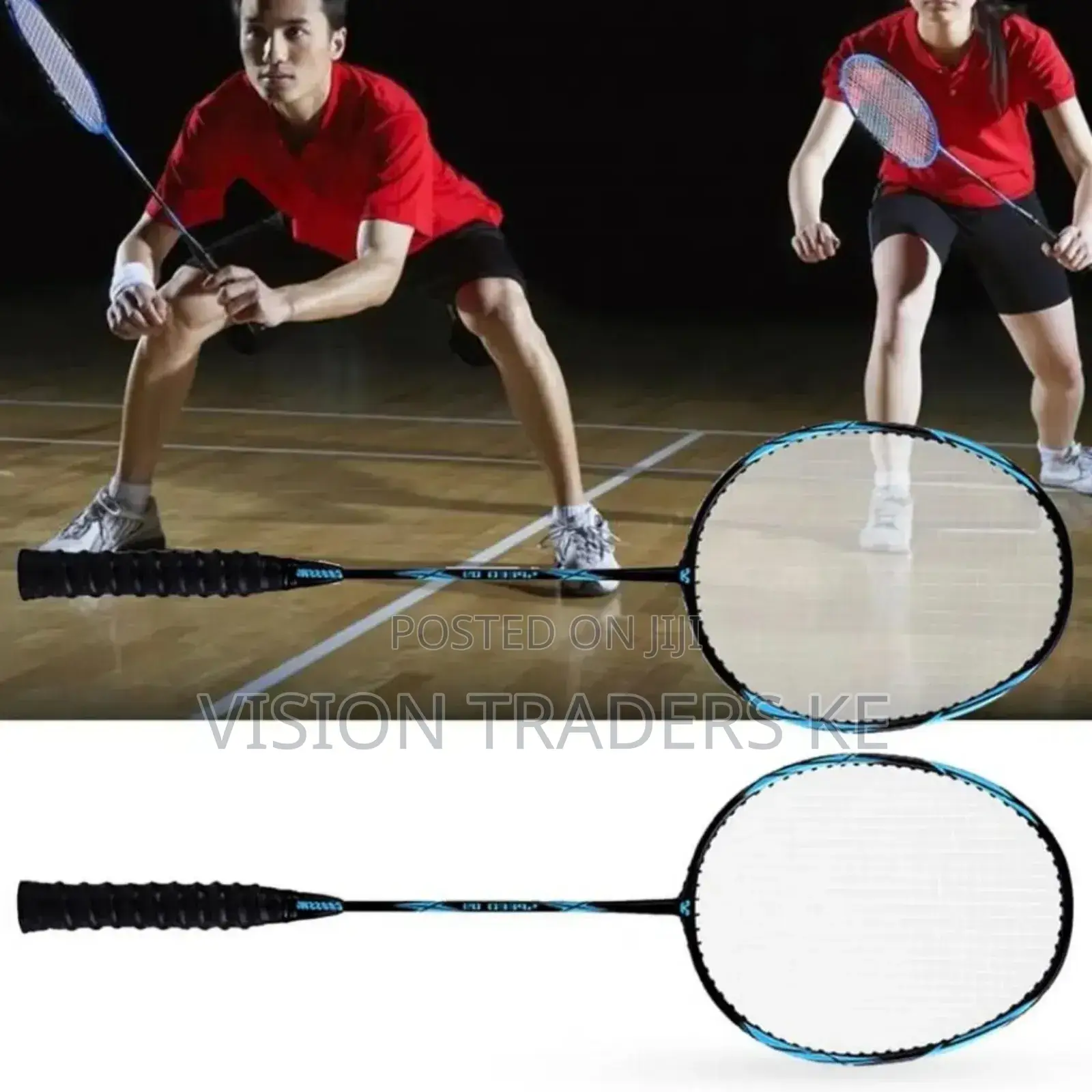 Pair of Badminton Rackets With 3 Shuttlecocks
