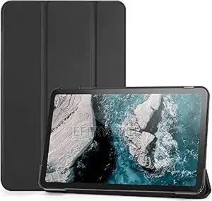 Lightweight Hard Folio Smart Case for Nokia T20 -Black