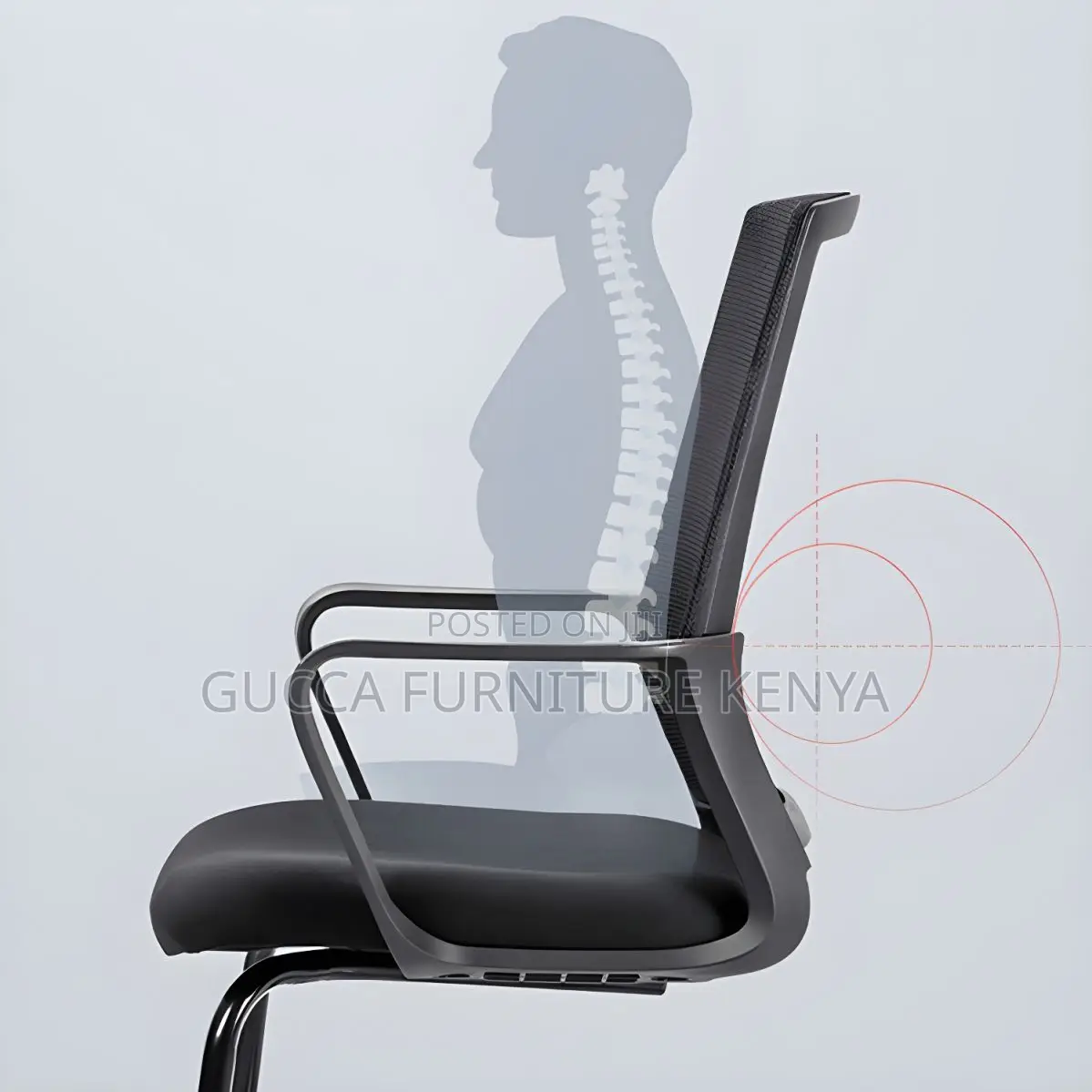Office Chairs: Office Modern Mesh Cantilever Visitors Chair