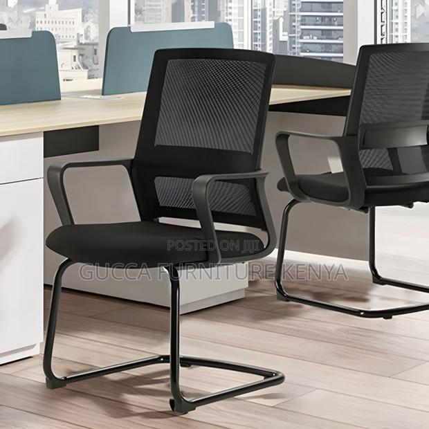 Office Chairs: Office Modern Mesh Cantilever Visitors Chair - thumbnail 5