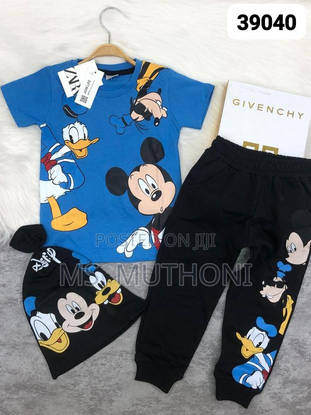 Mickey Mouse 3 Pc* Tshirt + Tracksuit+ Cap - main view