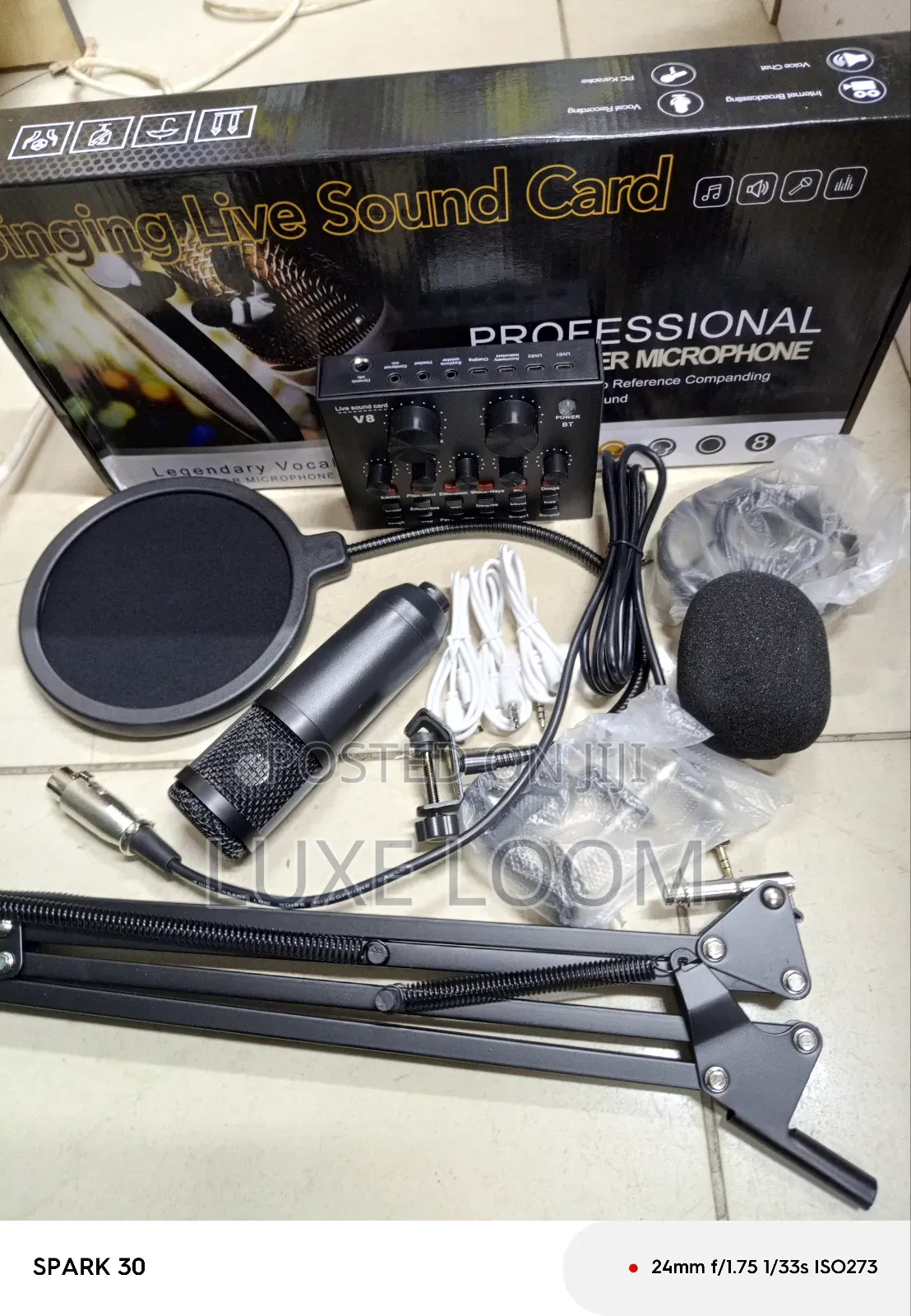 Condenser Microphone With Accessories