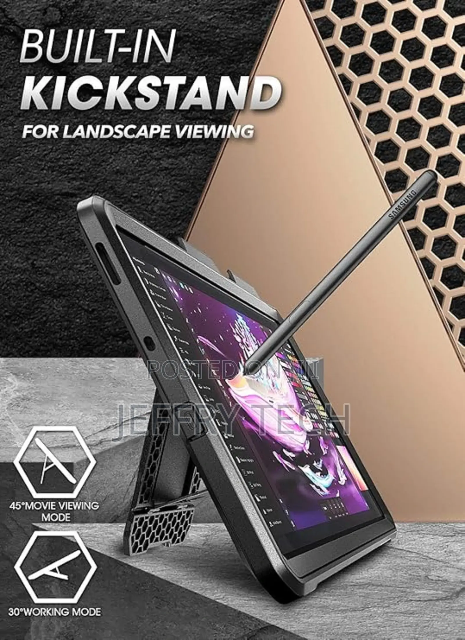 Samsung Galaxy Tab S6 Lite Case Kickstand] Rugged Protective