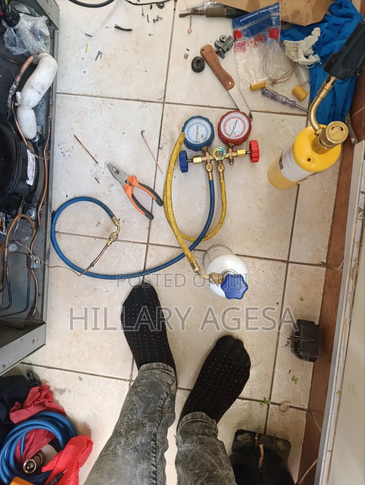Compressor Replacement and Gas Refill