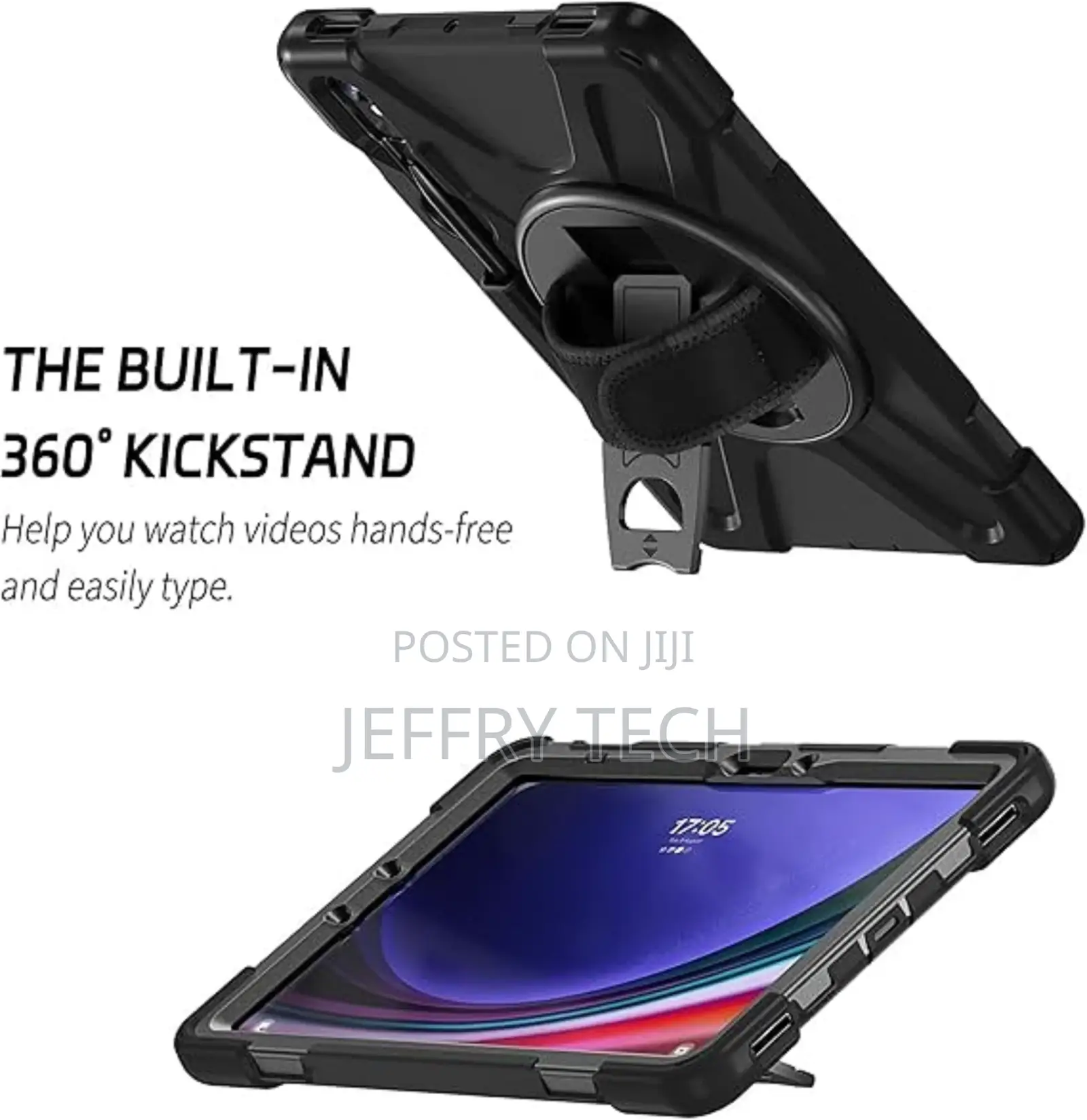 Rugged Case for Samsung Galaxy Tab S9 With Stand