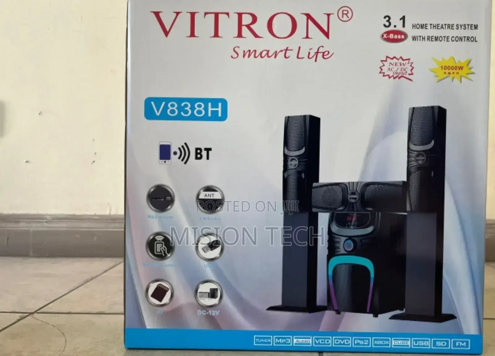 Vitron V527 Tallboy Sub Woofer Home Theatre 2.1 Ch°°✓✓