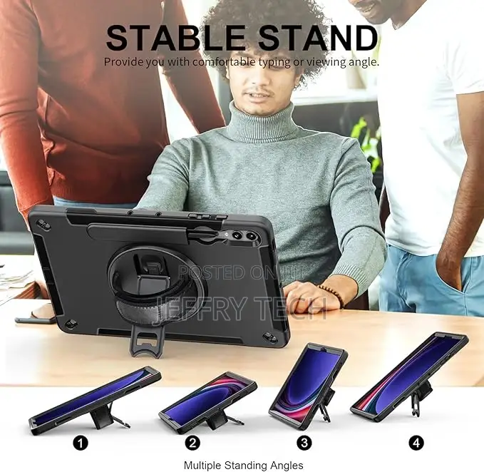 Shockproof Rugged Case for Samsung Tab S10 With Kickstand