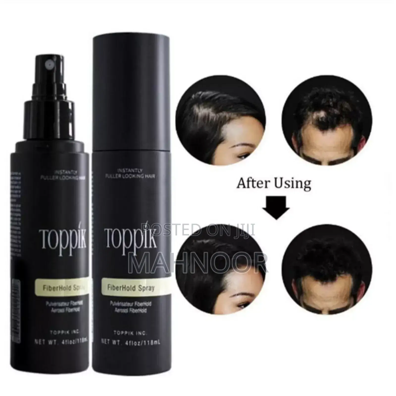 Toppik Fiberhold Hair Spray 4oz/118ml Usa