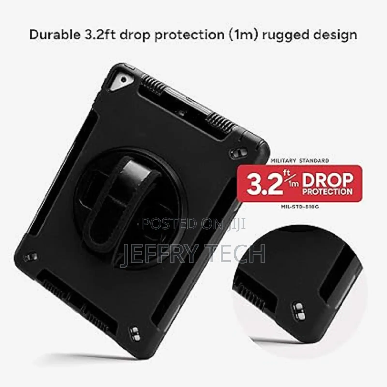 Rugged Tablet Case for iPad 10.2-Inch , Integrated Kickstand