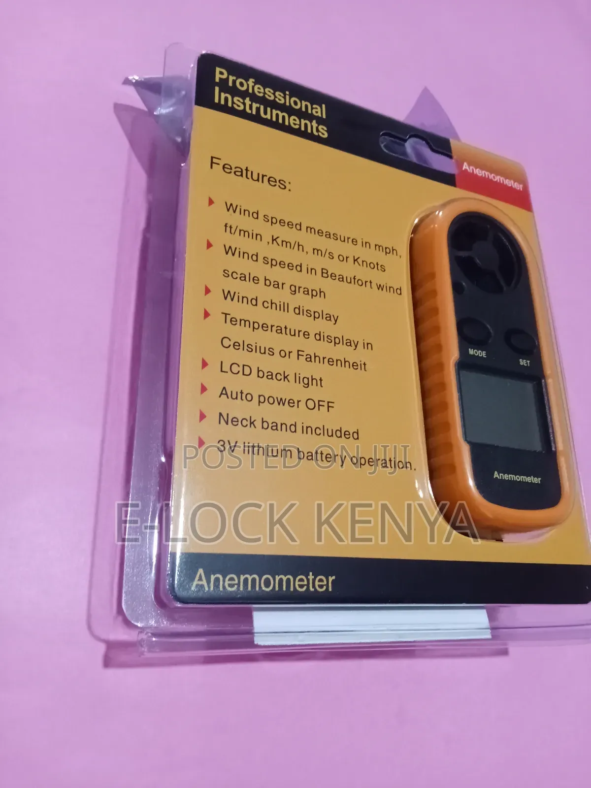Windspeed Gauge Anemometer for Weather Station