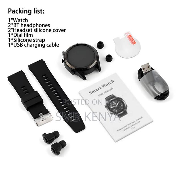 Nodizz Wt02 Smart Watch With Earbuds - thumbnail 3