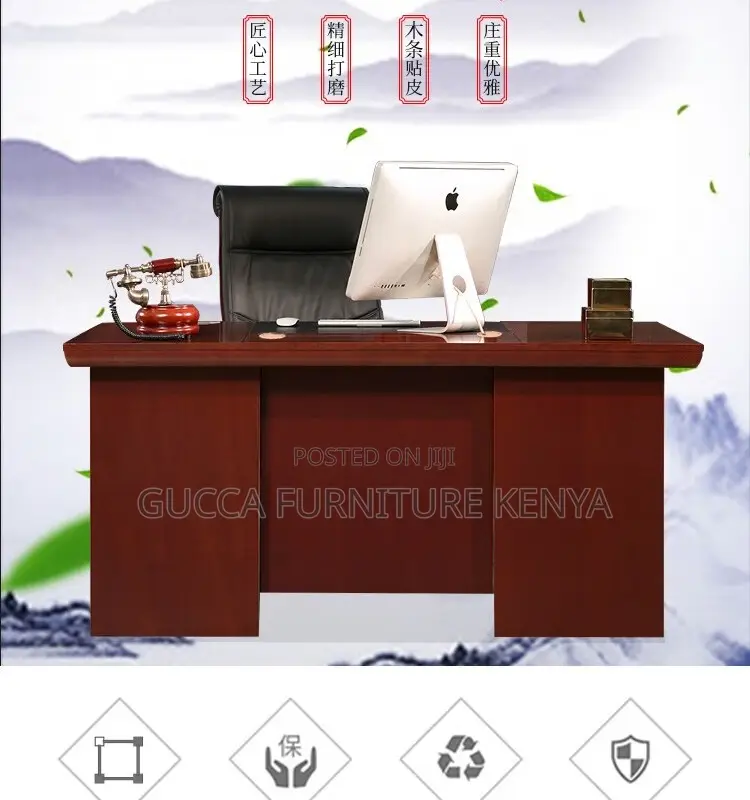 Office Tables: 1.4 Meters Simple Managers Home Office Desk