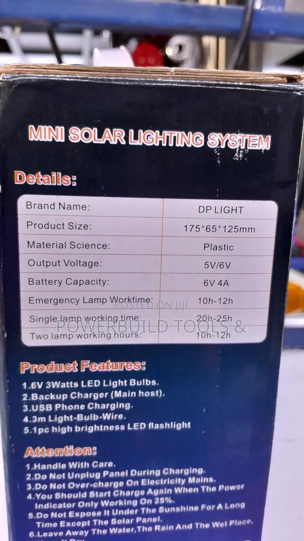 Mini Solar Lighting System Dplight - thumbnail 3