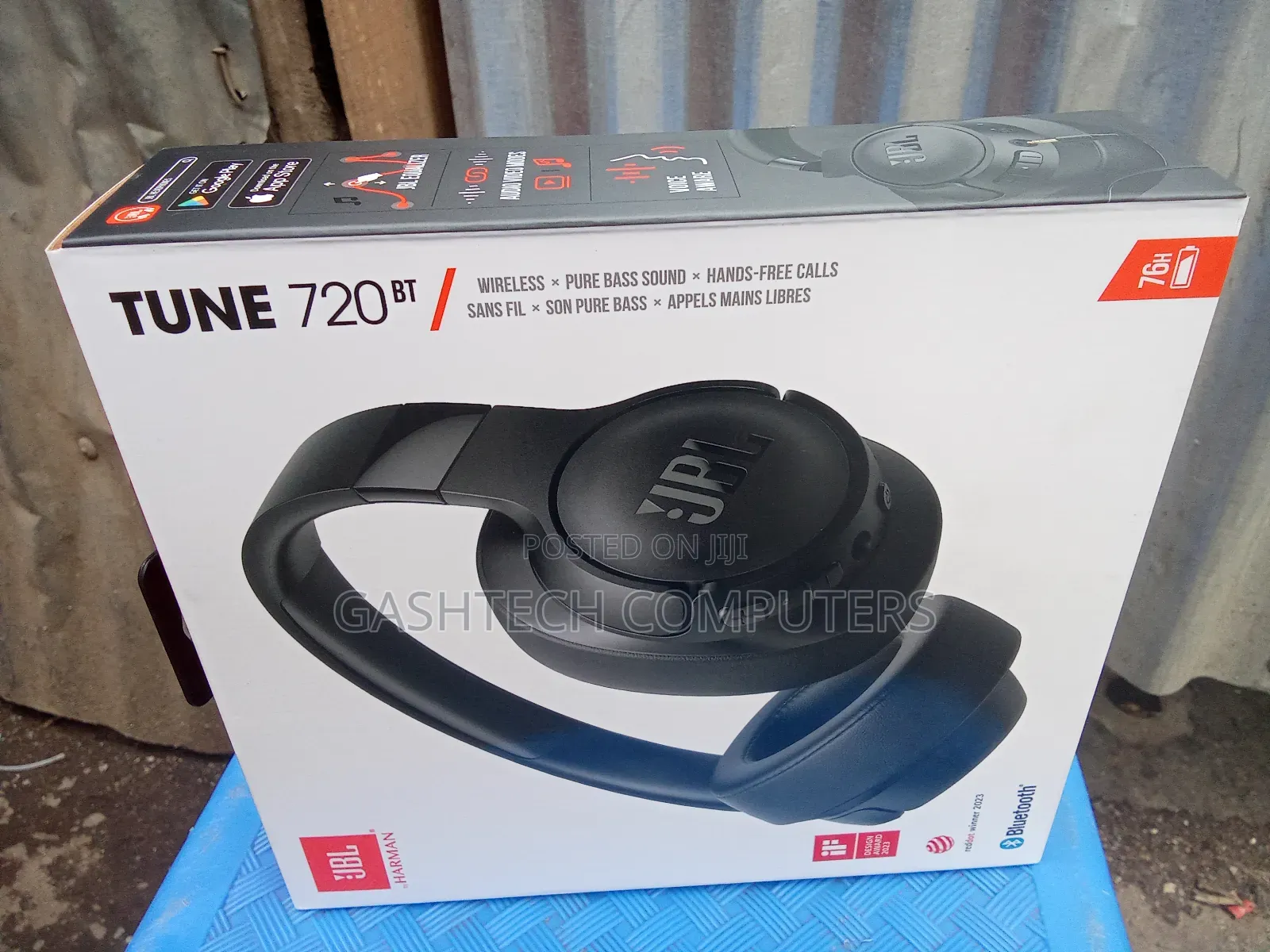 JBL Harman Tune 720 Bt Pure Bass Wireless Headset