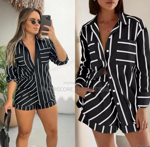 2 Piece Short Available Stripes . - main view