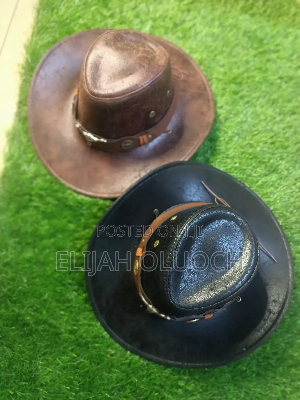 Leather Cow Boy Hats