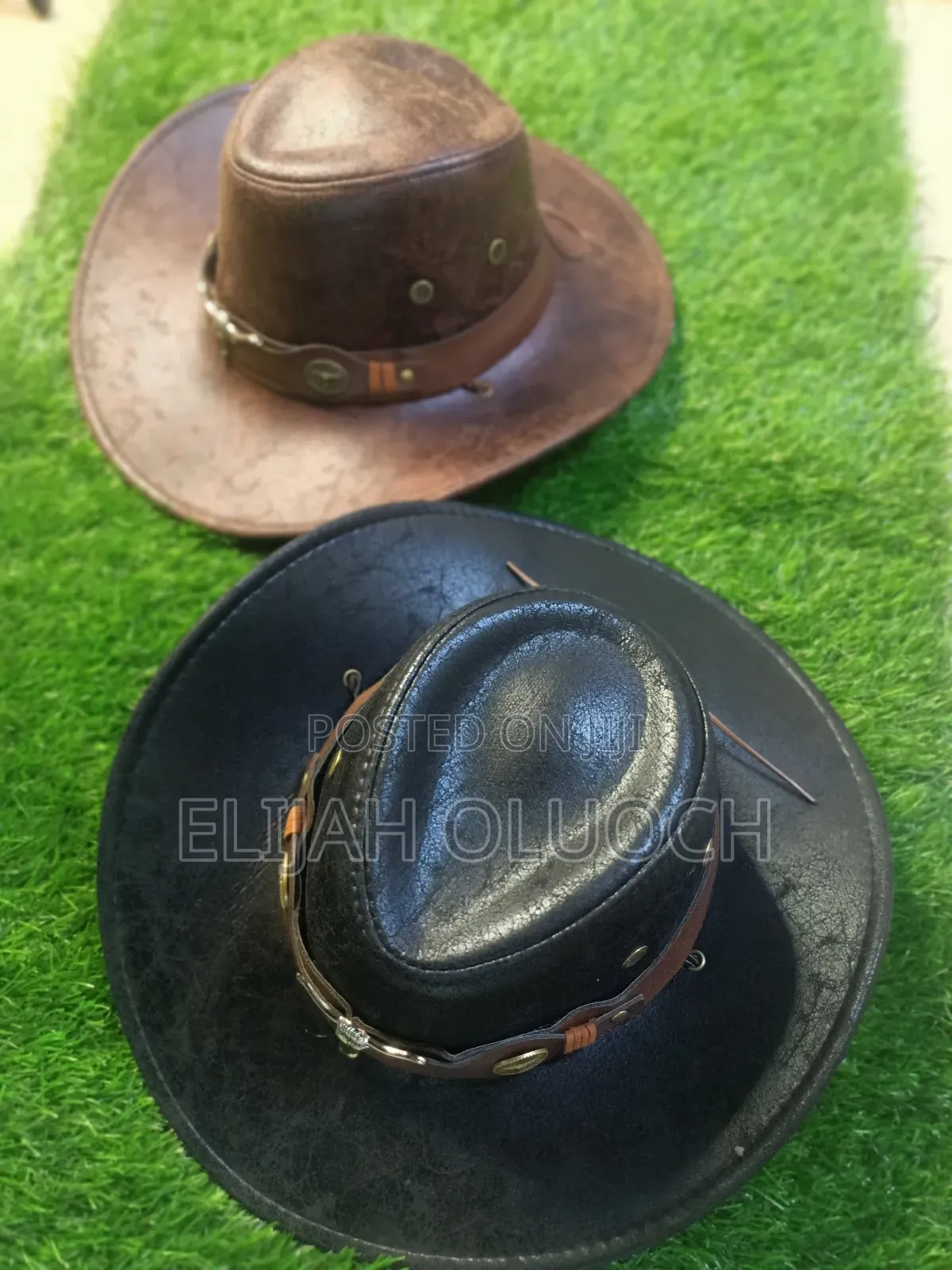 Leather Cow Boy Hats