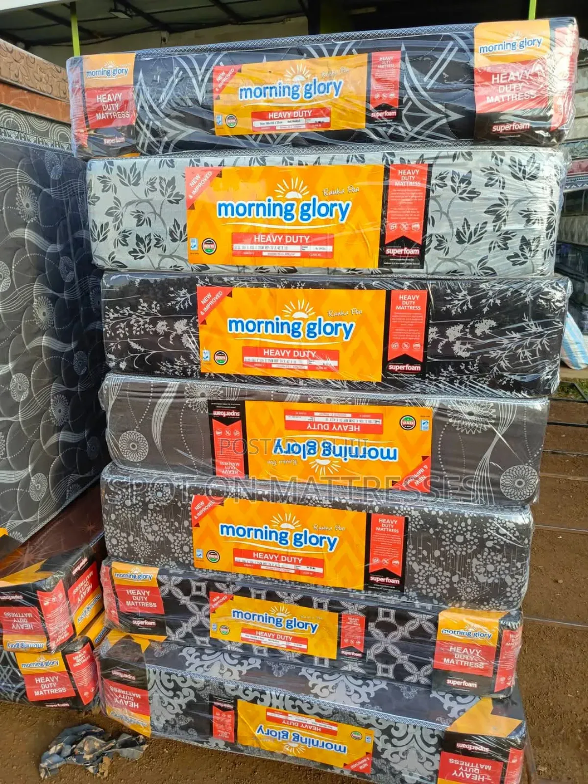 Four-by-Six 10inches High Density Mattresses.