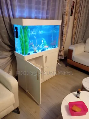 Super White Aquarium With Cabinet