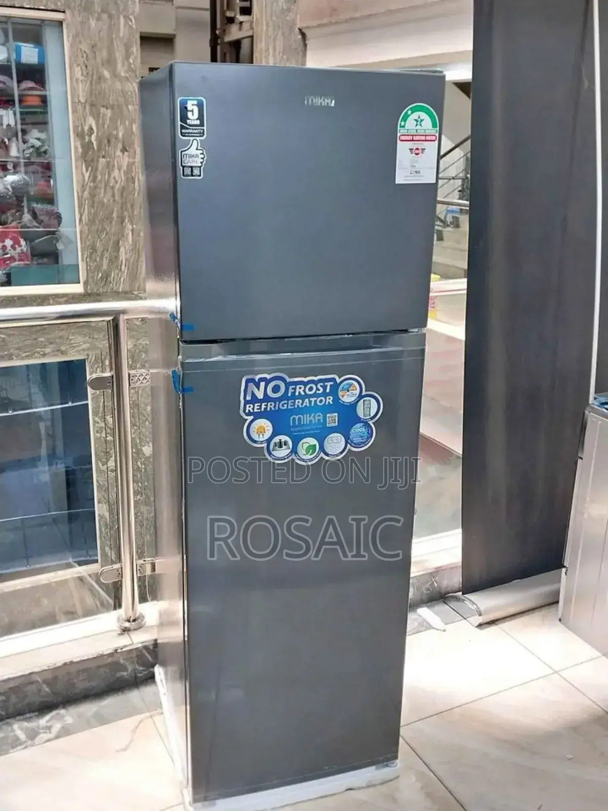 Mika 255litres Double Door Fridge No Frost