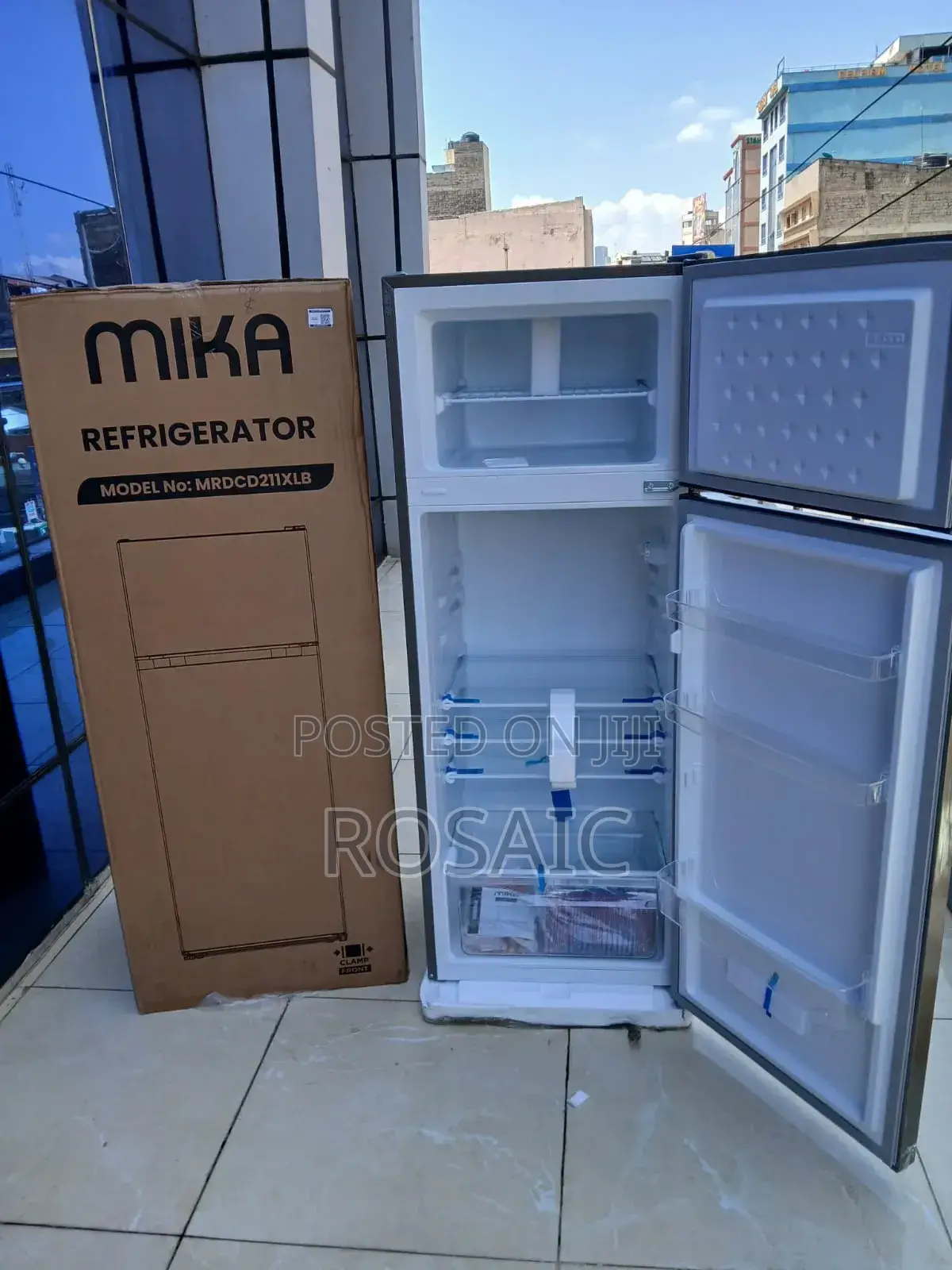 Mika 211litres Double Door Fridge MRDCD211XLB