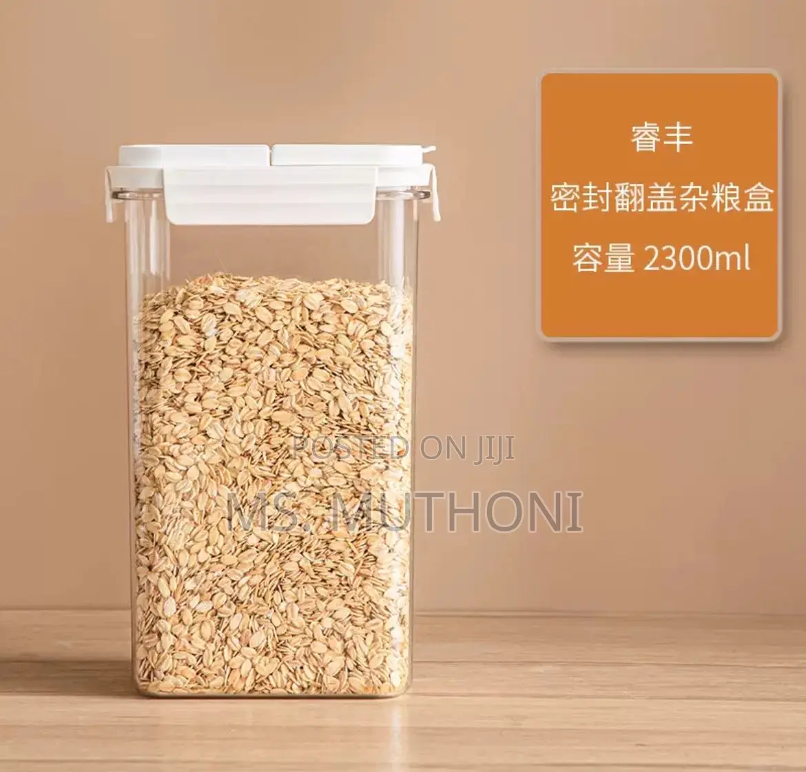2.3 L Bpa-Free, Food-Grade Acrylic Cereal Jar