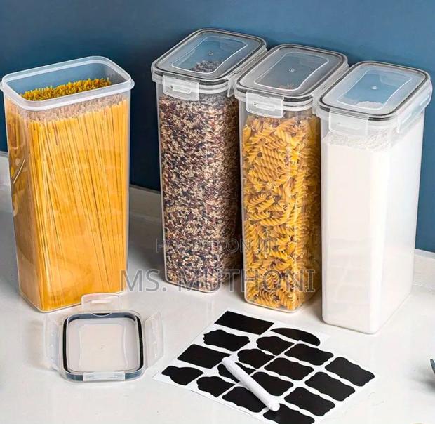 4pcs Bpa-Free Airtight Food Storage Containers* - thumbnail 3