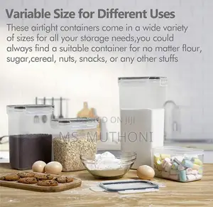 Eight Pieces (8 Pcs)Food/Pantry Storage Containers*