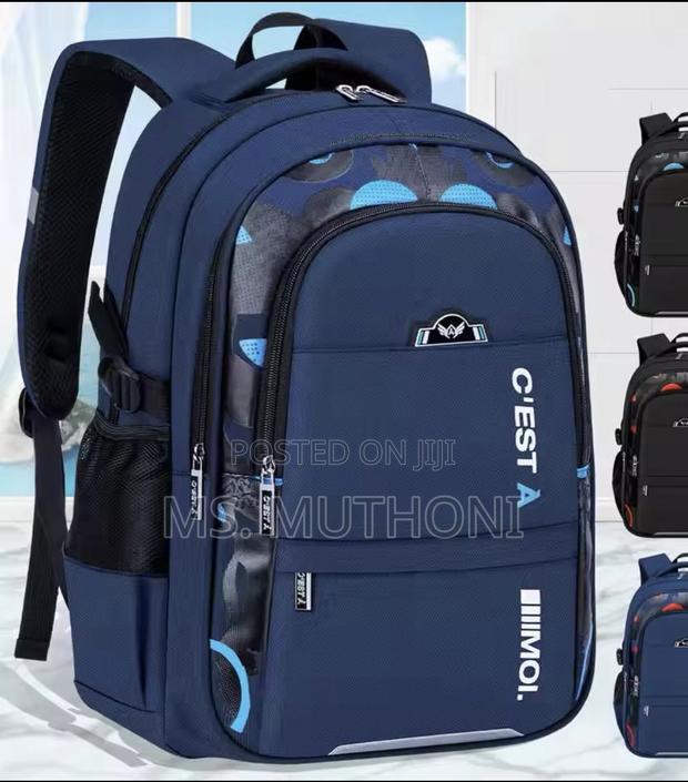 Unisex Compartments Large Kids School Waterproof Backpack - main view