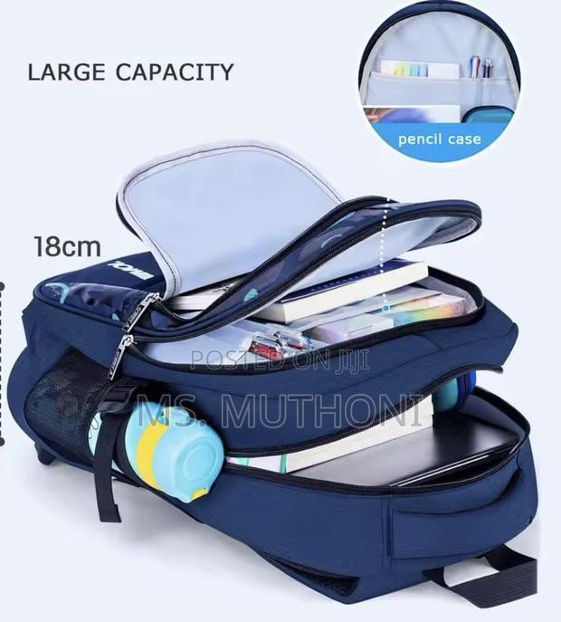 Unisex Compartments Large Kids School Waterproof Backpack - thumbnail 3