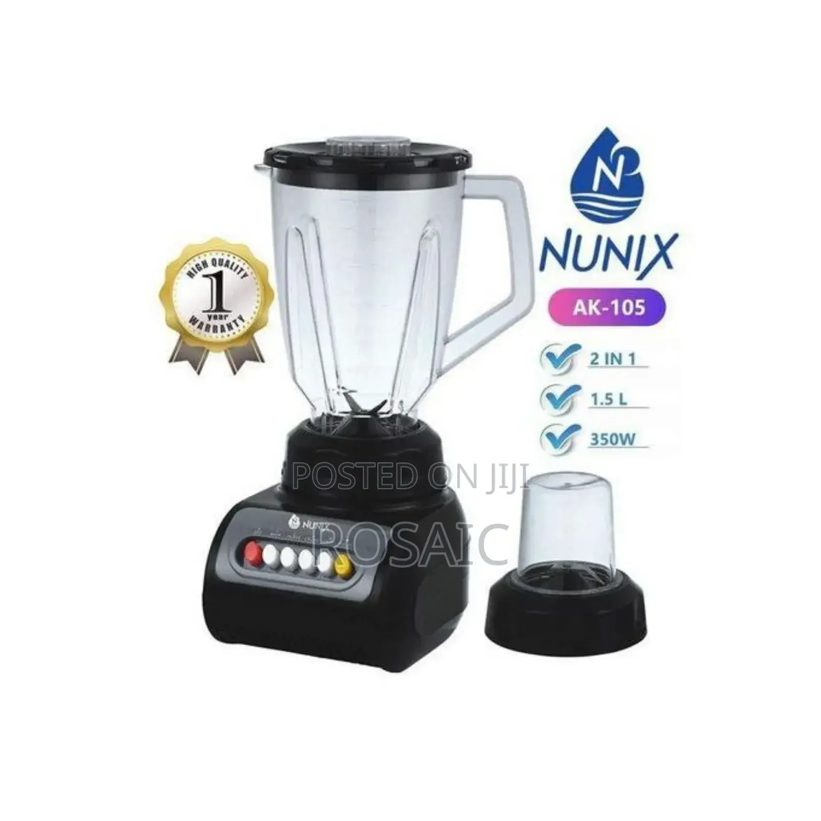 Nunix Ak105 2 in 1 Blender