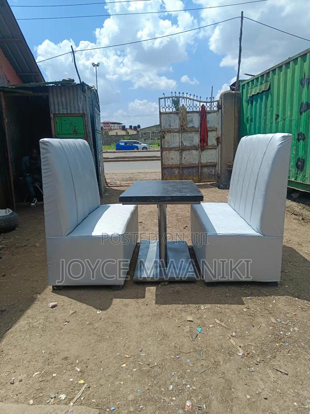Restaurant Set, 4 Seater Couch and a Table 