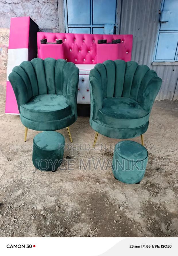 Pedicure Set, 2 Seats, 2 Stools  - main view