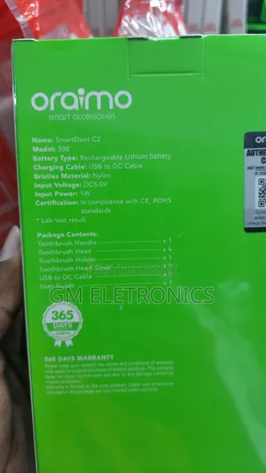 Oraimo Electric Rechargable Toothbrush.