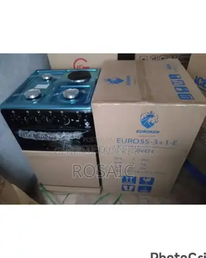 50×55 Euroken 3+1 Standing Cooker With Electric Oven Cooker