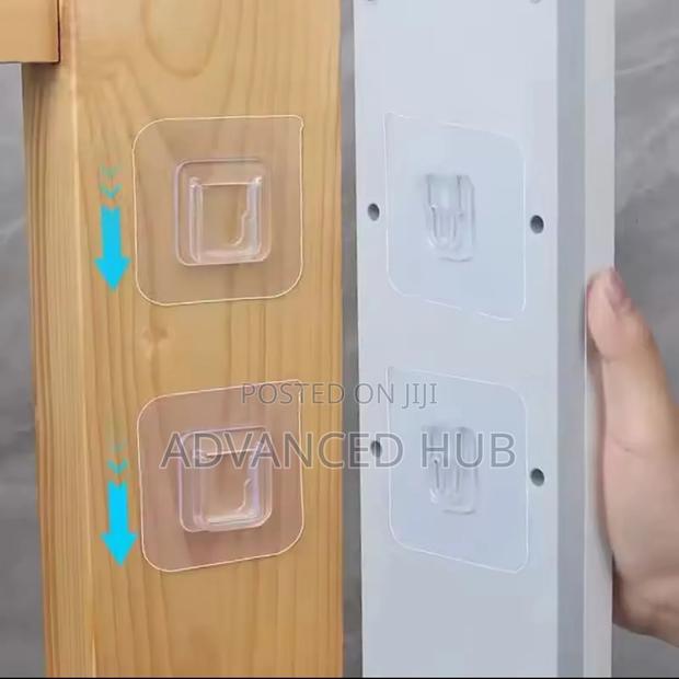 10 PCS Adhesive Double Sided Mounting Hooks - thumbnail 2