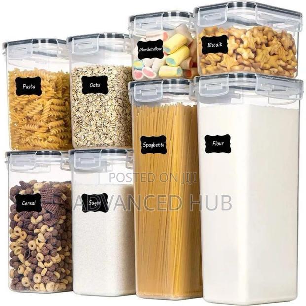 8pcs Food /Pantry Storage Containers - main view