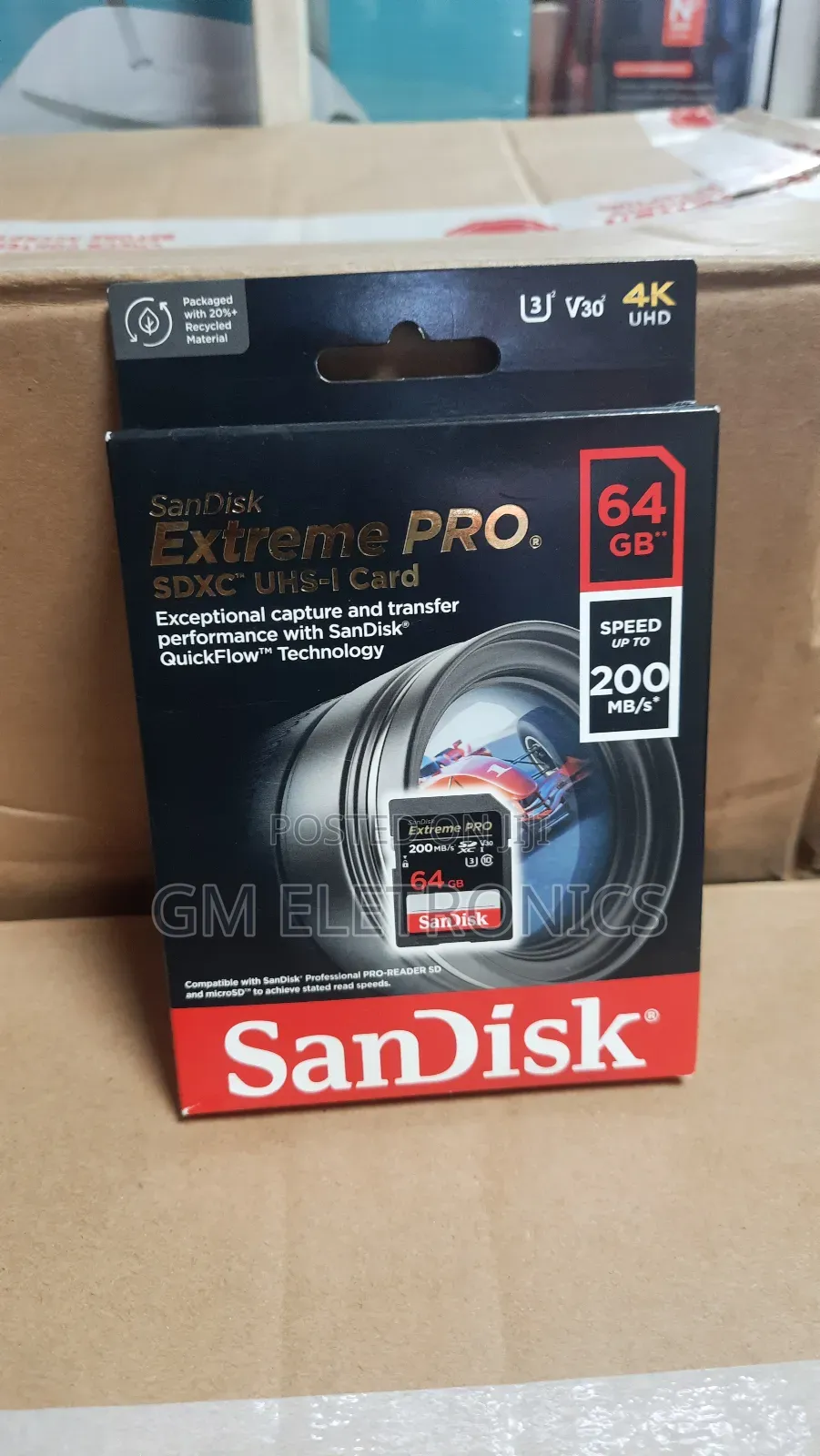64gb Extreme Pro SDXC Uhs-I Memory Card–C10, U3,V30, Uhd