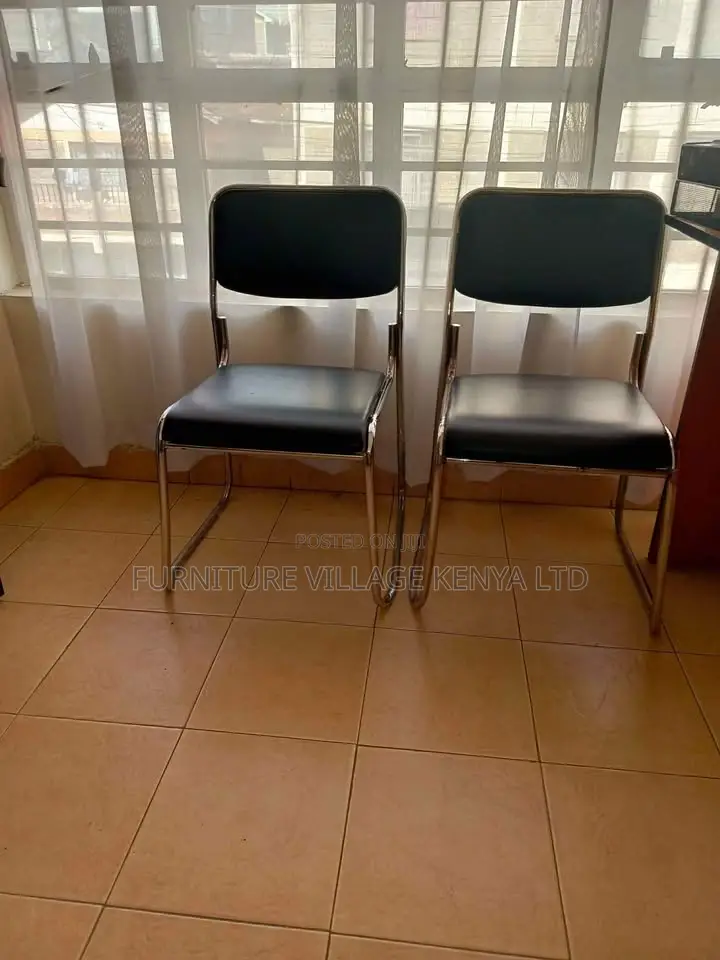 Guest Waiting Seats; Chrome Office/ Salon Chairs