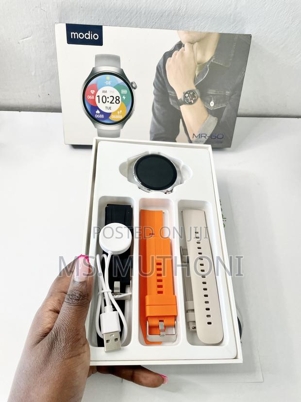 Modio MR-60 3 Paiirs Strap With Wireless Charging_silver - main view