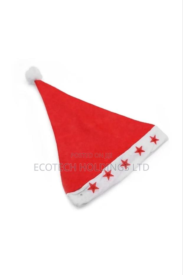 Red Christmas Hat With LED Light Hg9km - main view