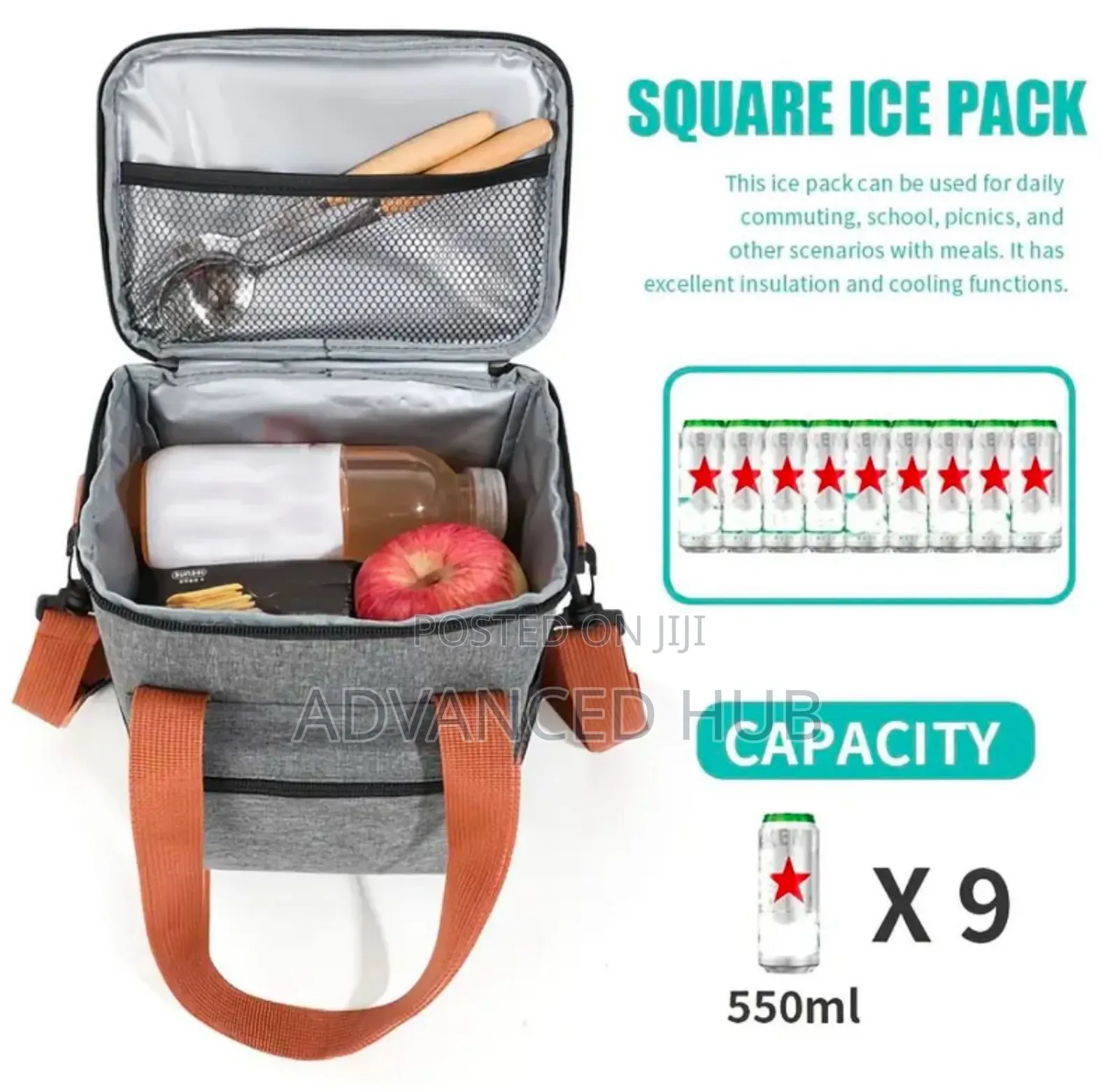 Large Capacity 8l Lunch Bag