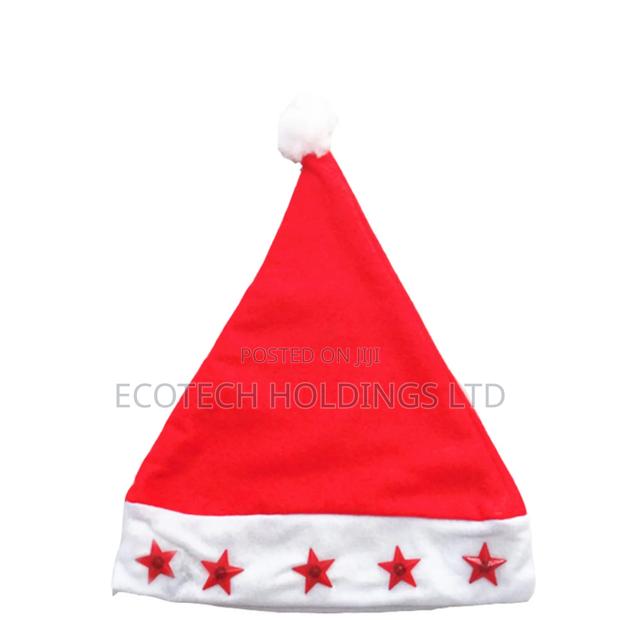 Unique Red Santa Claus Hat Vg9kuj - thumbnail 2