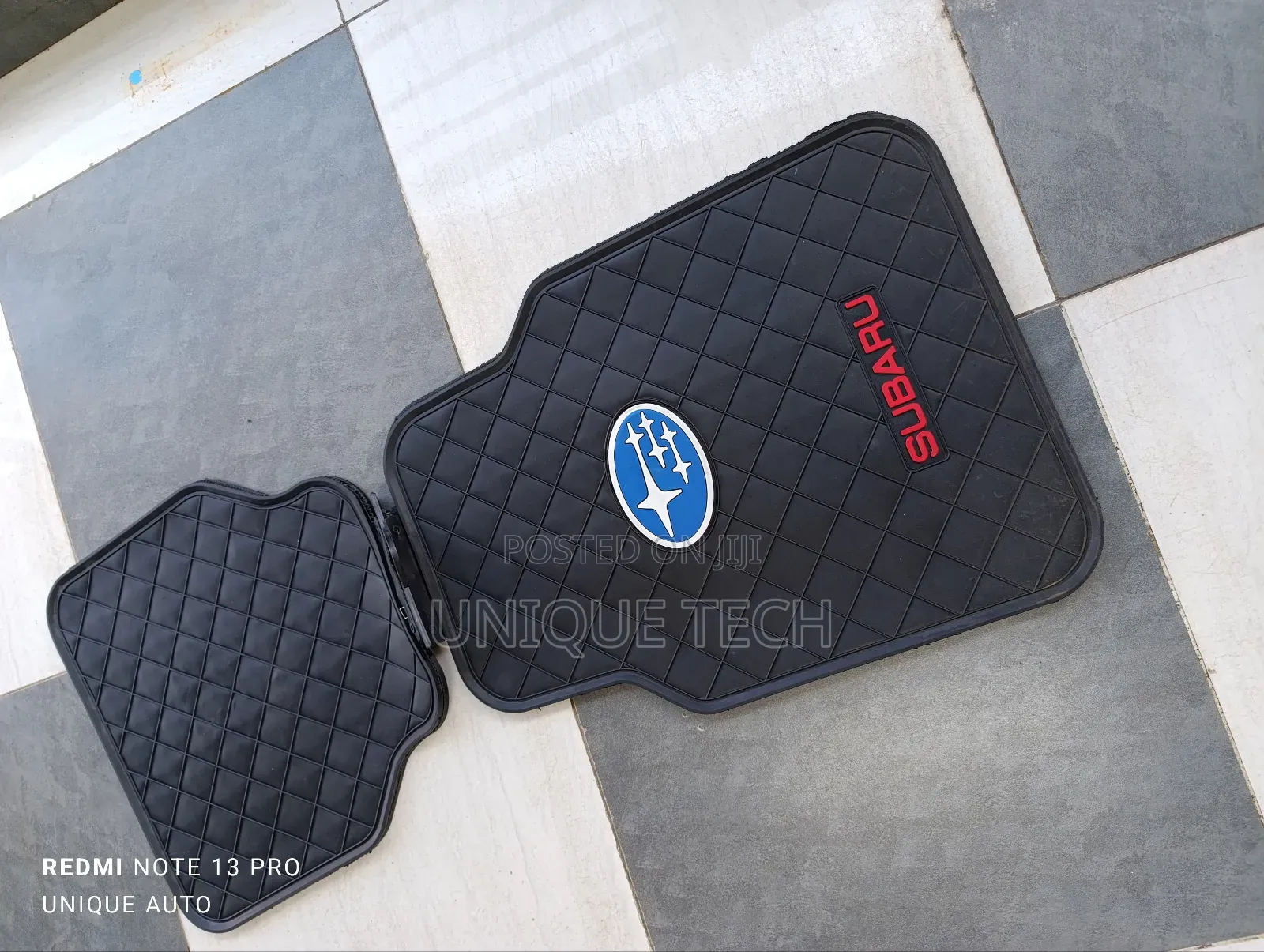 Premium 5-Piece Subaru Branded Rubber Floor Mats