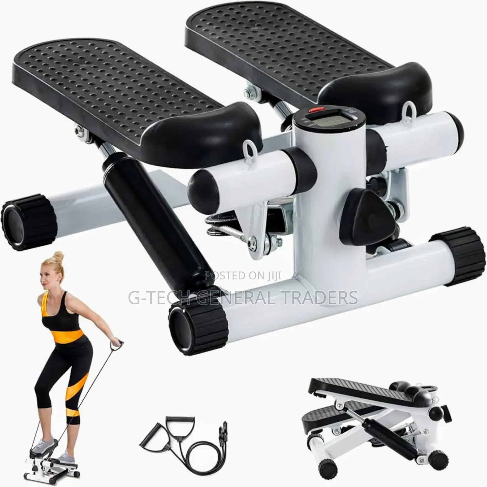 Improved Mini Stepper With Resistance Band