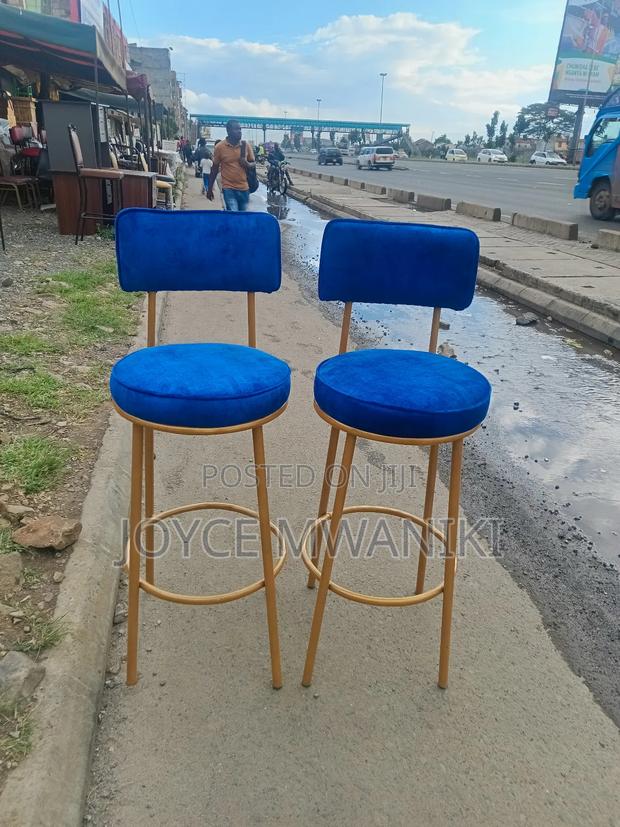 Counter Stool, or Bar Stool, Blue Colour  - thumbnail 3