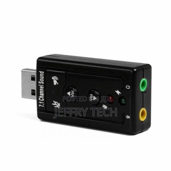 USB 2.0 External 7.1 Channel 3D Virtual Sound Card Mic Adapt