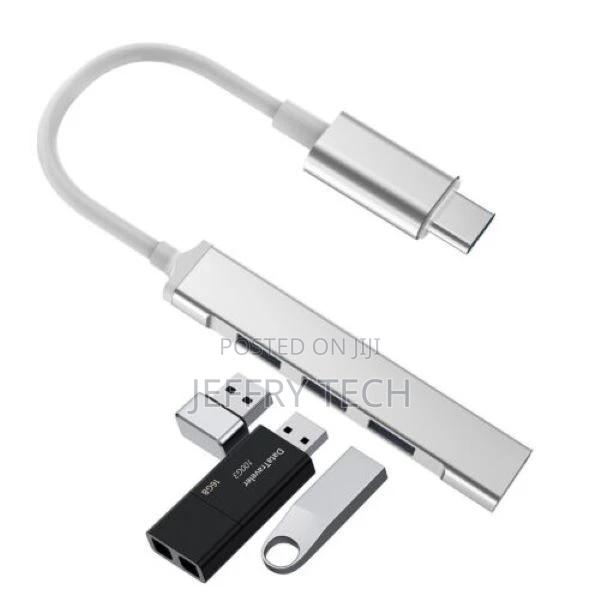 USB-C Type C to USB 3.0 4 Port Hub Splitter for PC Phone Not - main view