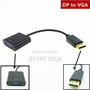 Display Port DP to VGA Adapter Cable Cord 1080P for Laptop D